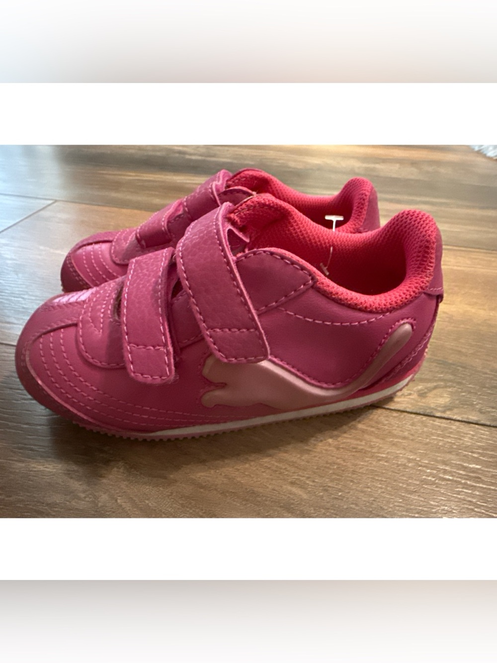 PUMA Size 9 Toddler Pink Speeder Illuminescent V Light Up Sneaker NWOB